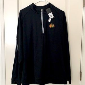 Half zip Adidas Blackhawks pullover